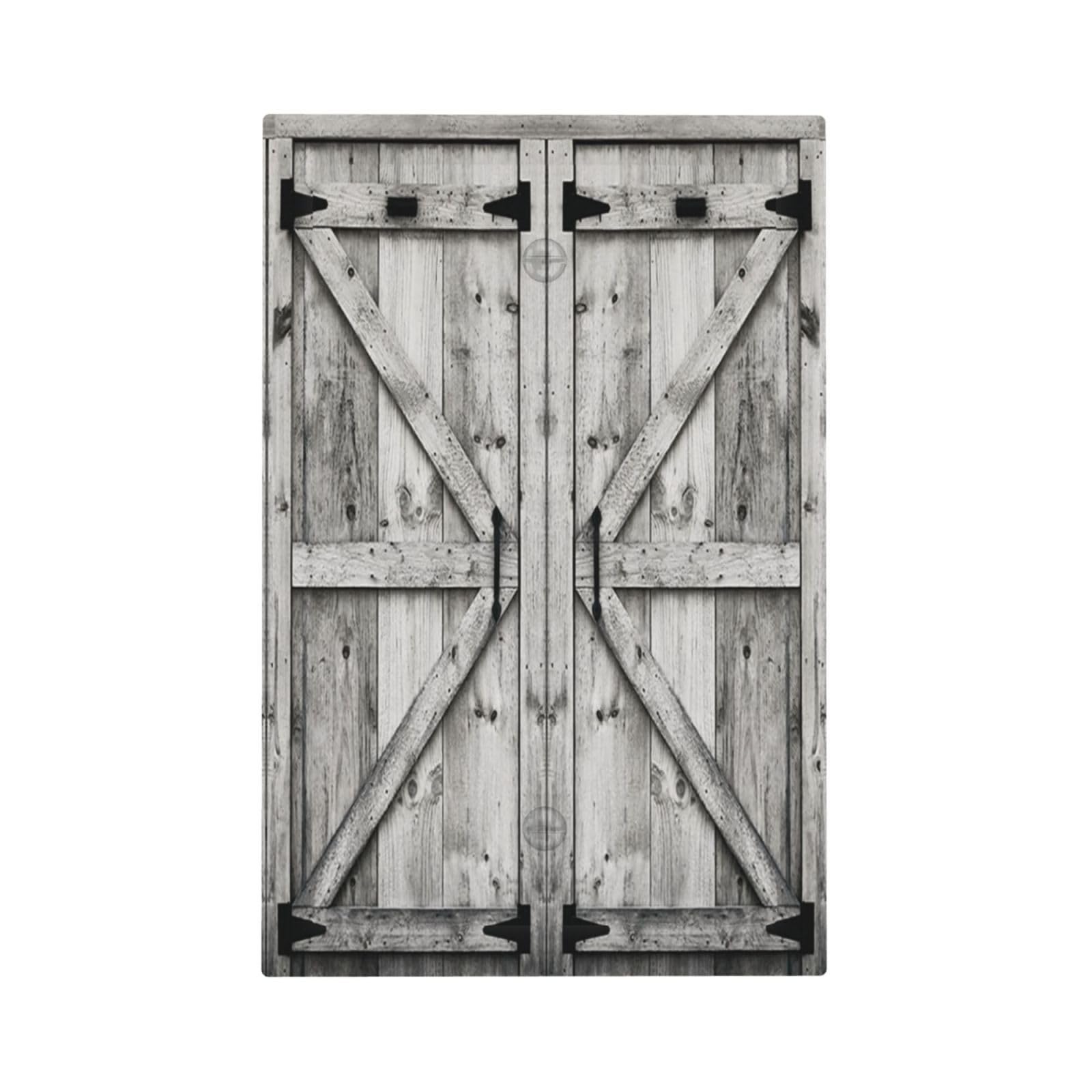 Decorative Western Farmhouse Barn Door No Device Blank Wallplate Jumbo Size