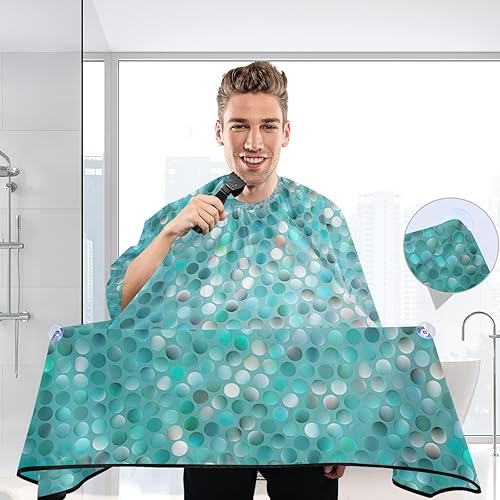 Miniatura 6 de Rainbow Glitter Barbers Capes Adjustable Barber Cape, Long Makeup Cape 64.9 In x 55.1 In