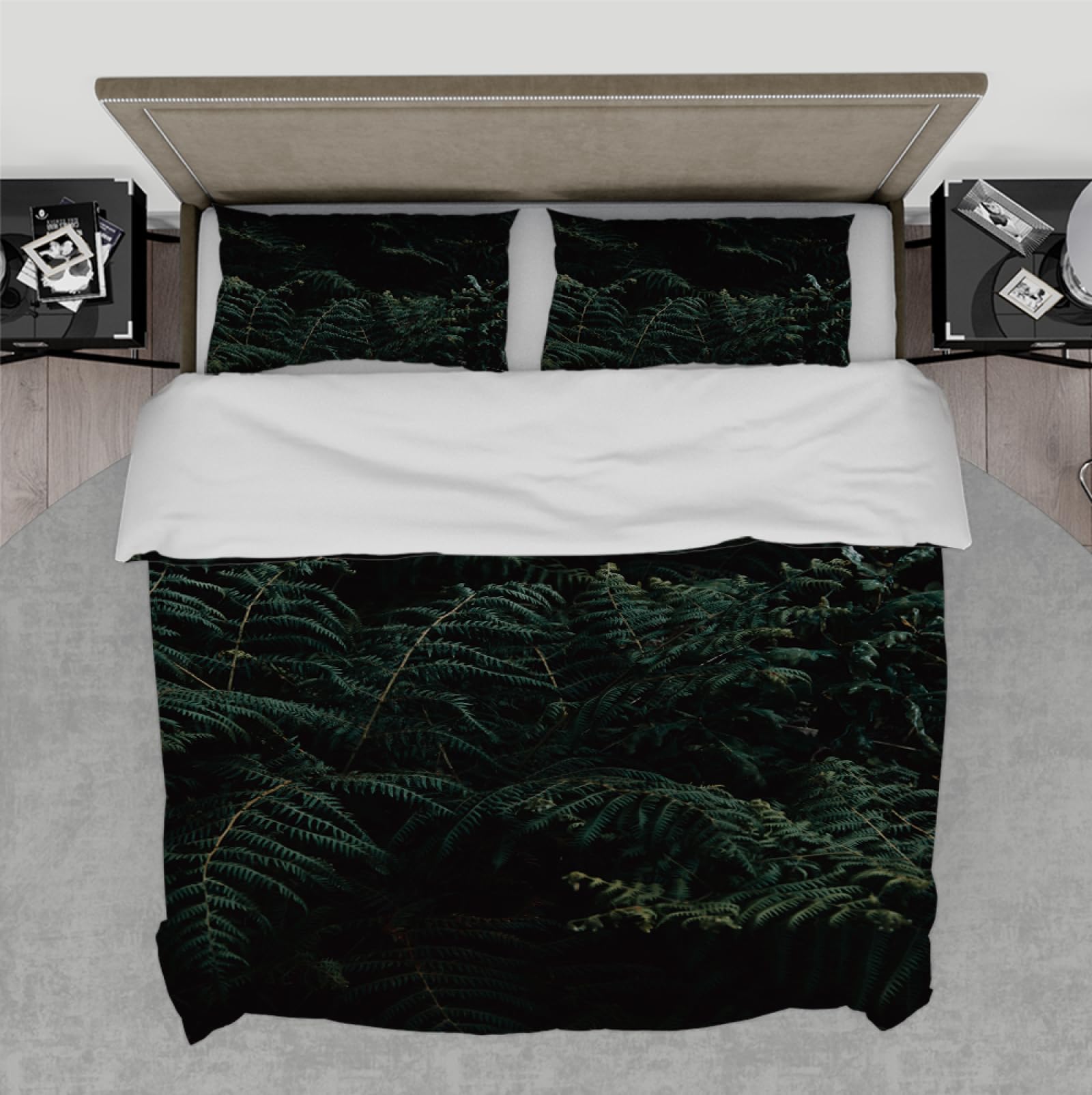 Fini la Couette qui Glisse avec la Housse de Couette Green Leaves Zip