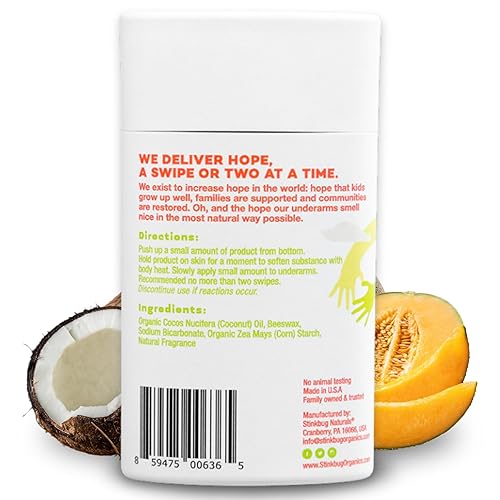 Miniatura 63 de Stinkbug Naturals - Desodorante orgánico sin aluminio con aceite de coco y aceites esenciales, sin parabenos, desodorante para piel sensible, 2.1