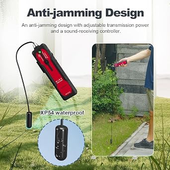 Underground Wire Locator - GOTMEET Underground Wire Tracer Tone Generator Kit with Earphone Cable Tester for Locating Pet Fence/Electrical/Breakage Cables/Wall-Through Cables, Metal Pipes