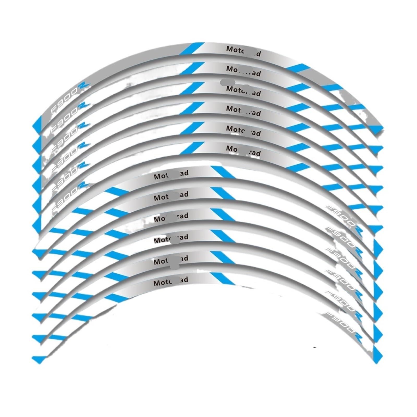 Reflective Sticker for B&MW F900R F 900R Motorcycle Accessories Wheels Sticker Rim Tire Stripe Waterproof Decorative Decals Set