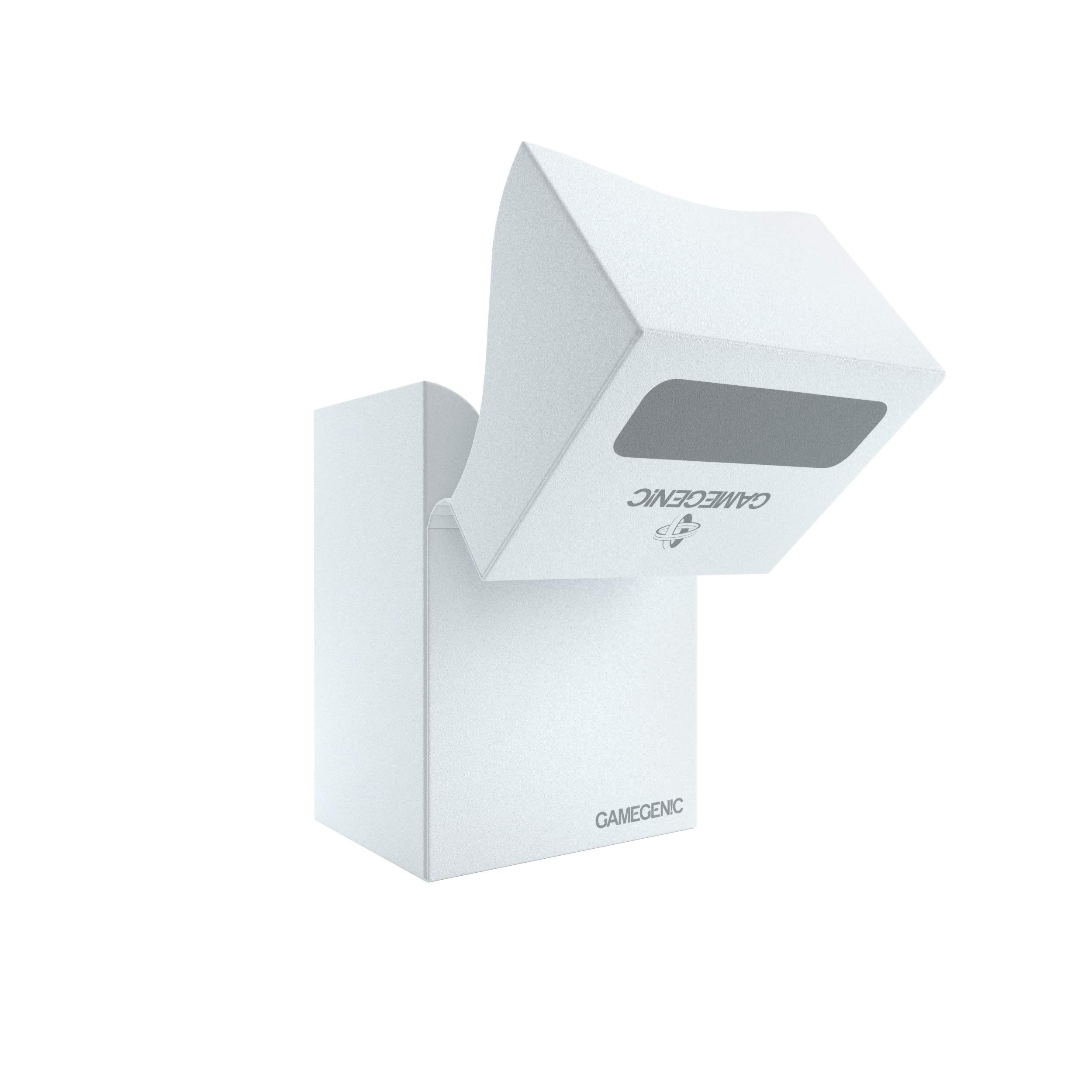Gamegenic Deck Holder 80+ Blanco - solución inteligente y rápida para almacenar y organizar tus mazos de cartas.