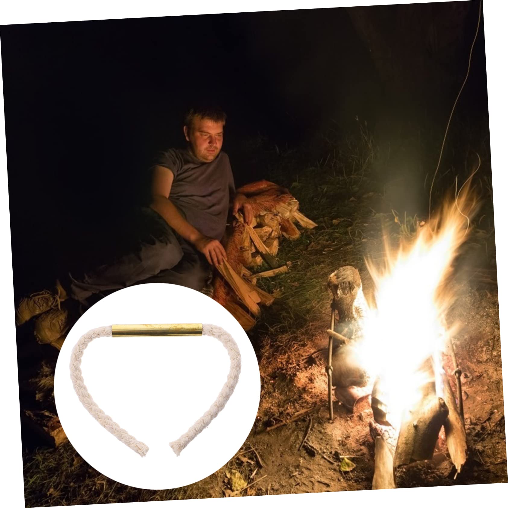 Fire Starter for Camping Rope Wick Lightweight Portable and Easy to Use