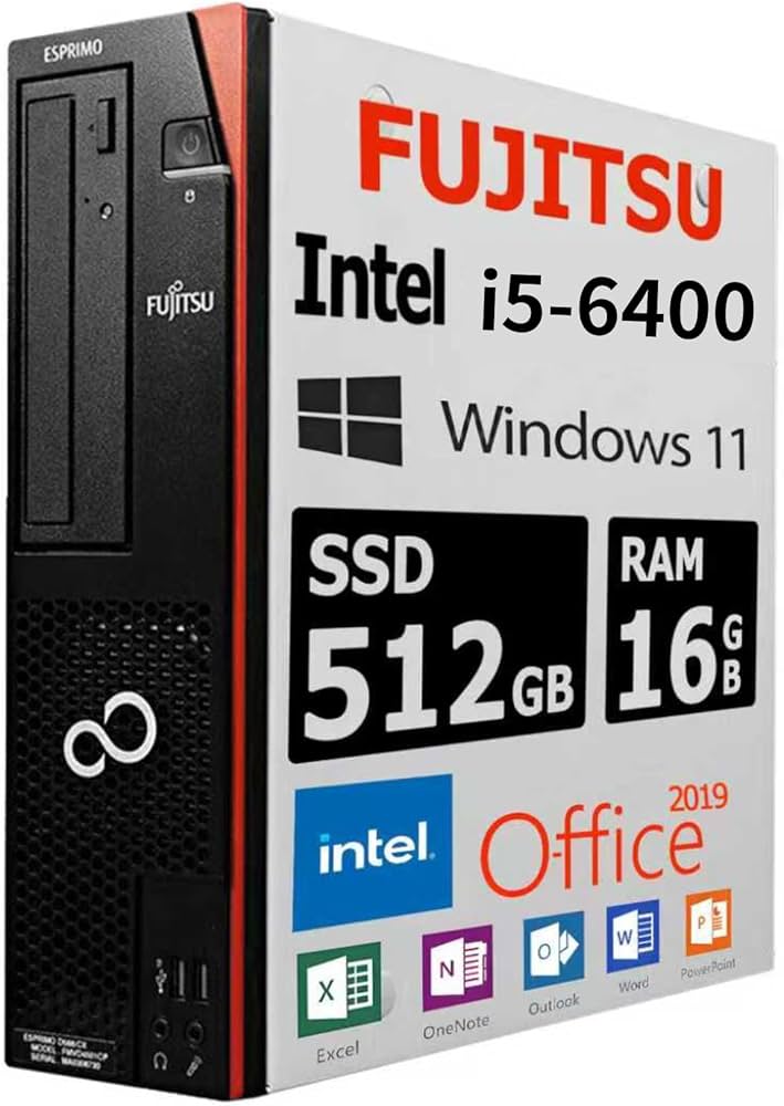 Amazon.co.jp: 【整備済み品】富士通 デスクトップPC D586/第6世代 i5