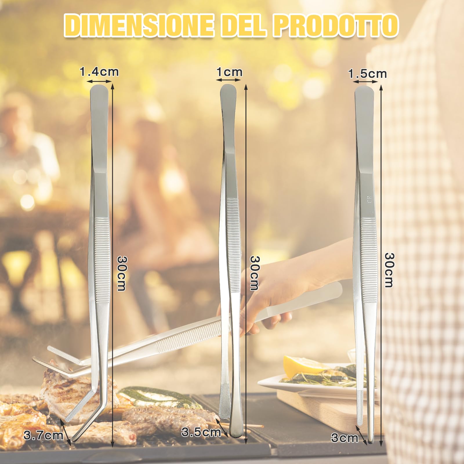Pinzette professionali di alta precisione tipo College - Utensileria