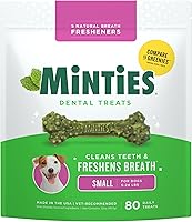 Vista 19 de Minties VetIQ - Golosinas dentales en hueso para perros, masticables dentales para perros medianos a grandes (más de 40 libras), 40