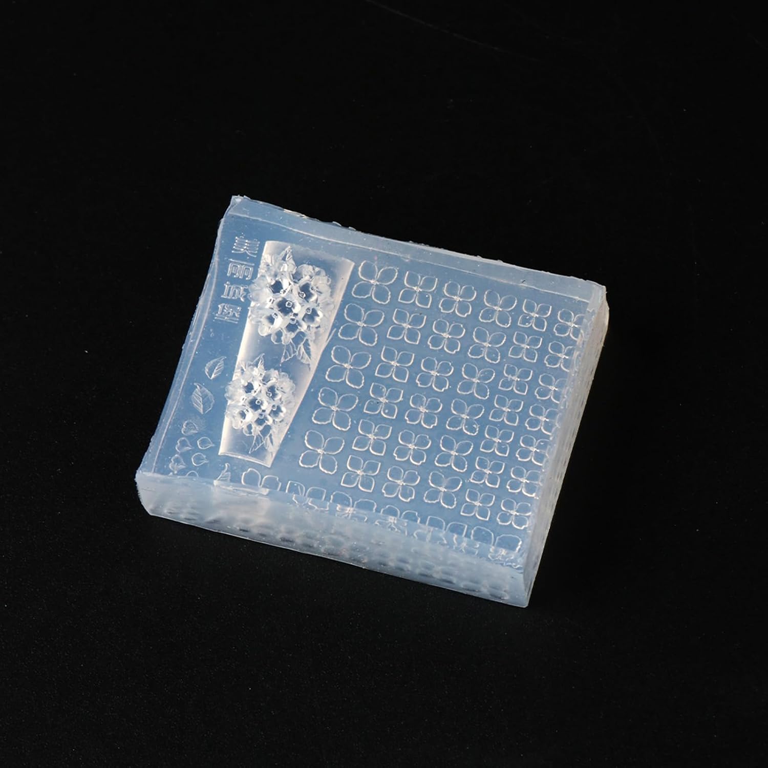 3D Flowers Nails Mold Floral Art Tool with Silicone Fingernail Stencil for Gradient Effects Stamping Plate