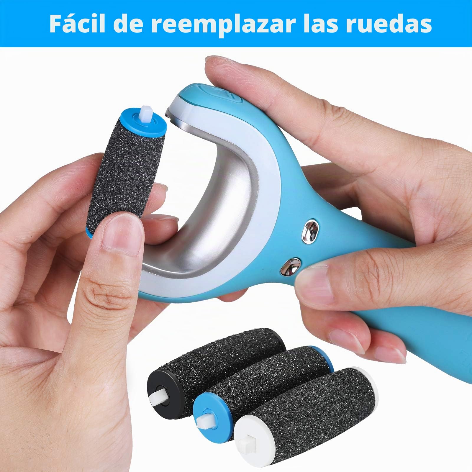 Jorest [10/20 Piezas] Recambio Compatible con Scholl Velvet Smooth Lima Electrico, 3 Tipos de Rugosidad, Rodillo para Lima Pies Electronica, Set Pedicura Quita Dureza y Callos