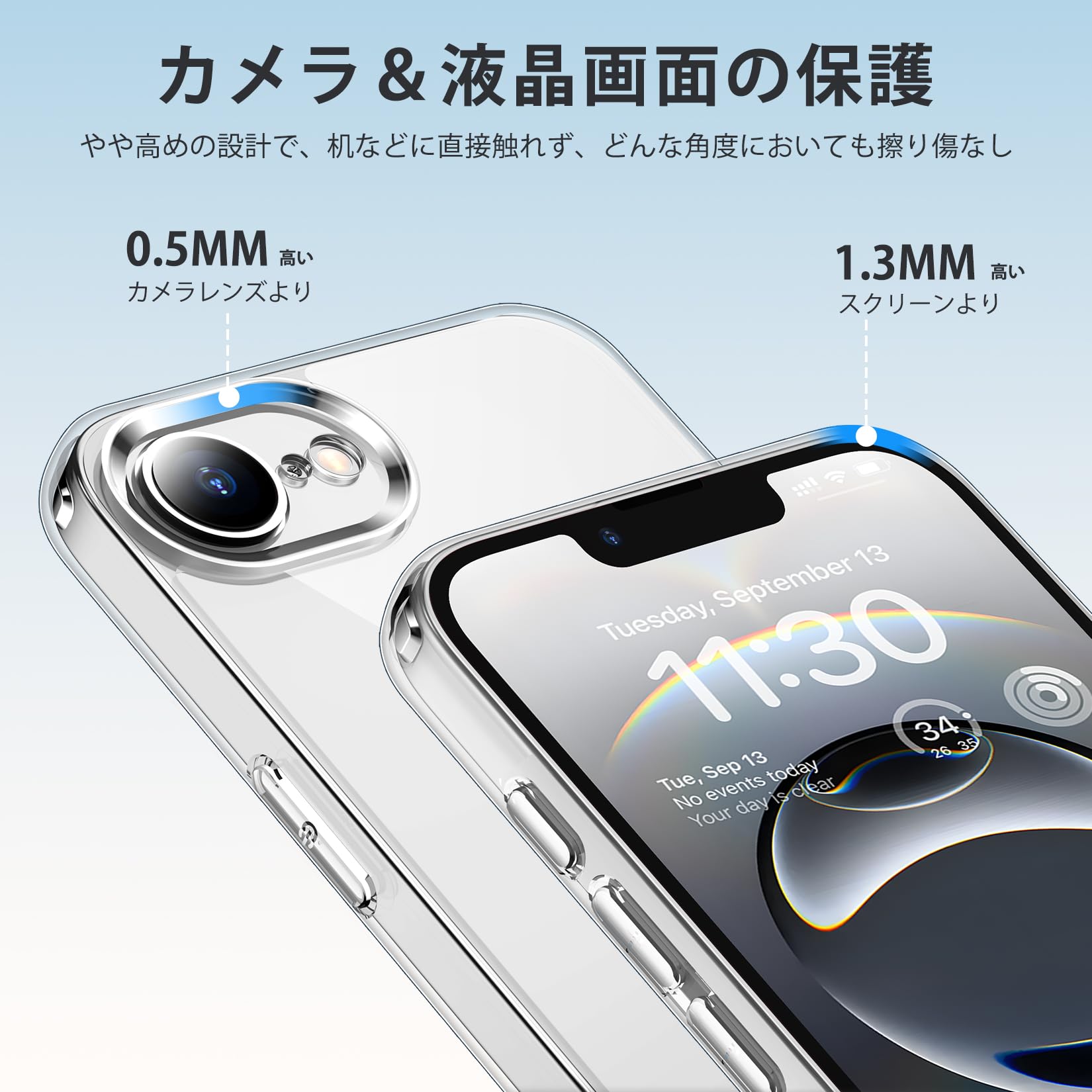 Amazon.co.jp: iPhone 16e/17e 用 ケース クリア 【Magsafe対応・米軍