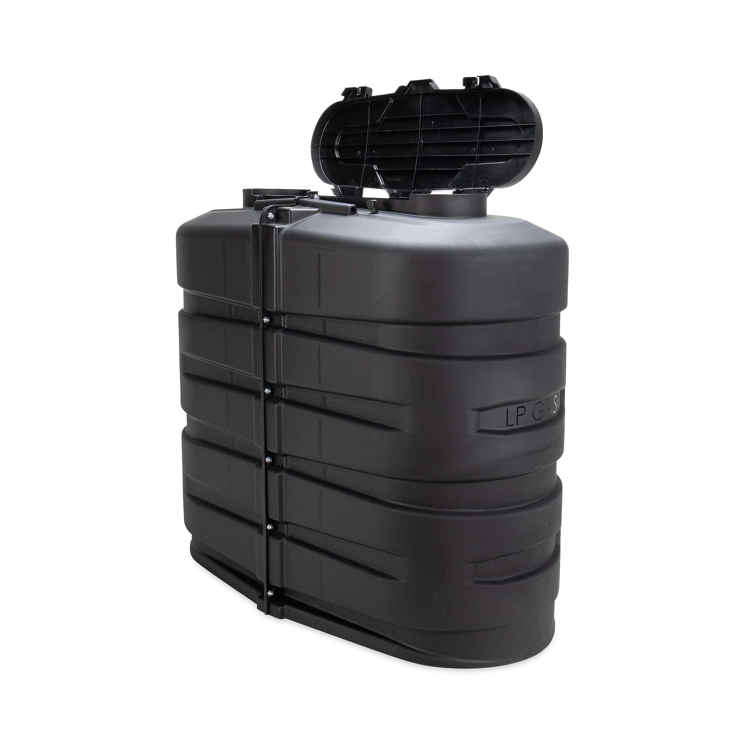 Small Propane Tank Camco - - Camco Camper/RV Dual Propane Tank Cover - Features Hinged Top Panel & Custom Molded Design - Fits (2) 30lb Steel Tanks - Protects Propane Tanks During Small Propane Tank Camco - - Camco Camper/RV Dual Propane Tank Cover - Features Hinged Top Panel & Custom Molded Design - Fits (2) 30lb Steel Tanks - Protects Propane Tanks During