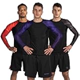 Sanabul Essential Long Sleeve Compression Training Rash Guard for MMA BJJ Wrestling Grappling and No Gi Jiu Jitsu rashguard