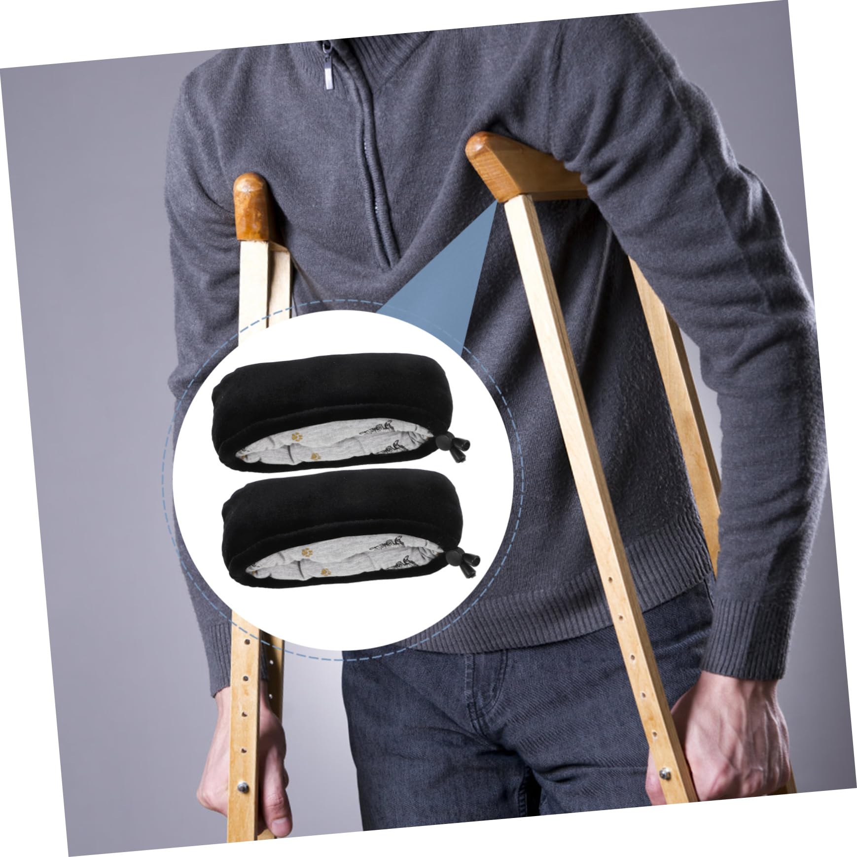 PACKOVE 5pares Fundas Reutilizables Para Muletas Resistentes Al Almohadillas Cómodas Para Axilas Cubiertas De Reemplazo Para