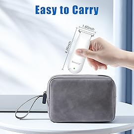 SweetLF Hair Clippers, Silent Cordless Hair Trimmer, Mini Hair Cutting Kit with 3 Guide Combs, USB Rechargeable, Portable, White