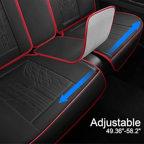 Miniatura 7 de JOYOTO Fundas de asiento de piel sintética impermeable para asiento de automóvil, fundas interiores de ajuste universal para Toyota Camry Honda,