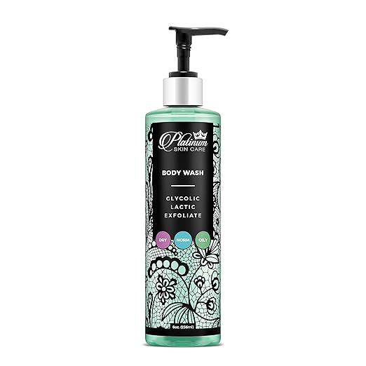 Platinum Skin Care Glycolic & Lactic Bodywash 8.5oz.