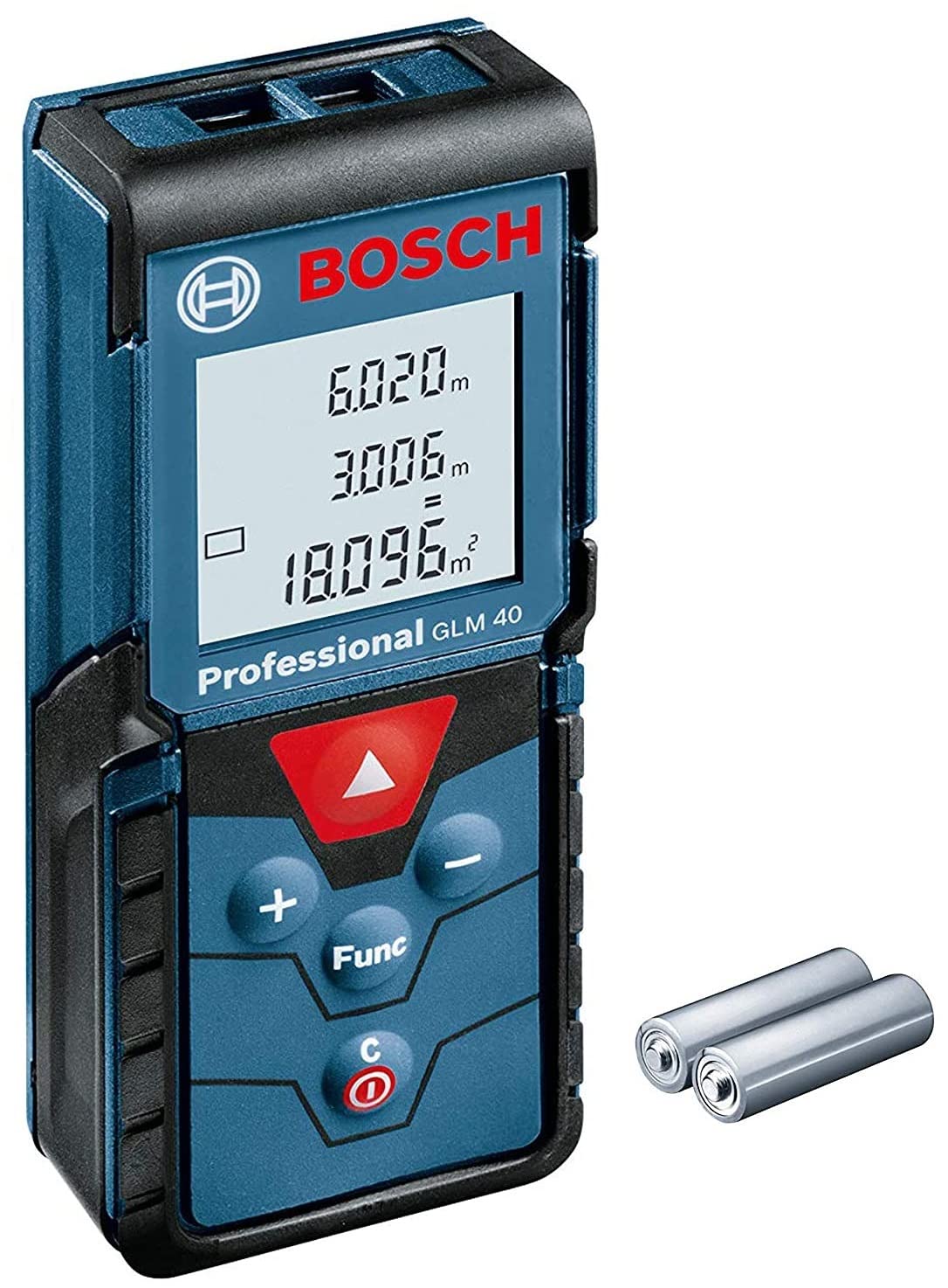 BOSCH GLM 40 Professional Laser Distance Measurer | Versatile Laser Measuring Device | Laser Class 2, Range up to 40.00 m, ±0.15 m| Memory Function, IP54 Rated| Batteries Included| 1 Yr Warranty (B00VWJ5E5O) Amazon Price History, Amazon Price Tracker