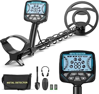 Detector de Metales para Adultos y Niños, Longitud, Sensibilidad y Audio Ajustables, Todos los Modos Metal/Disc/PP, Pantalla LCD, Kit de Detector de Oro Profesional para la Playa (GT965H)