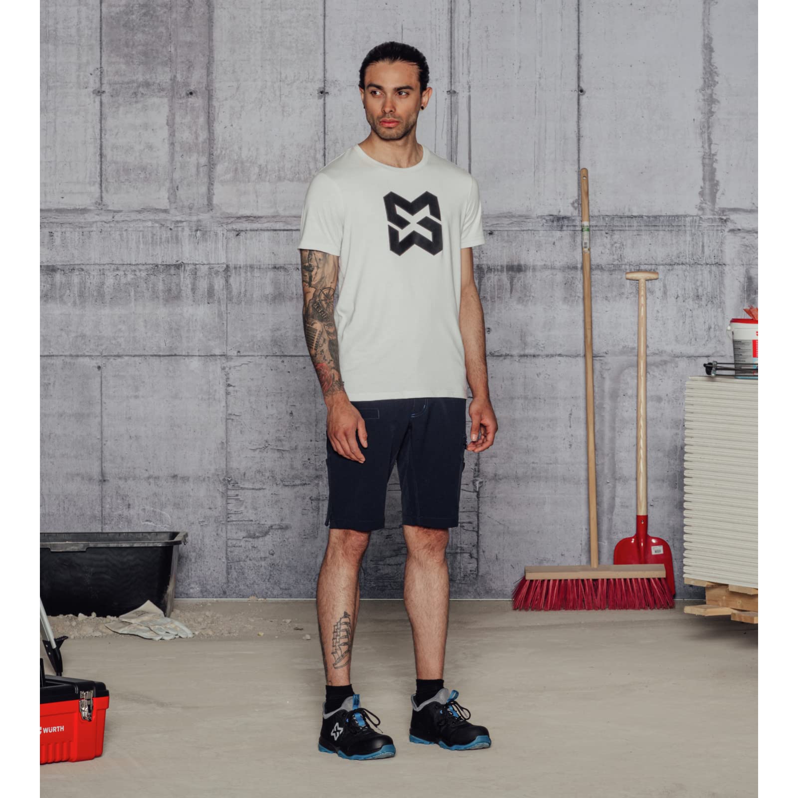 WÜRTH MODYF Shorts Stretch Evolution - sportliche Arbeitsshorts für Herren in versch. Farben - Kurze Arbeitshose mit elastischem Bund - in den Größen 40-66