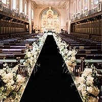 Vista 10 de Alfombra roja para fiestas, decoración de pasillo de boda, 4 x 15 pies, para bodas, camino de pasillo rojo, alfombra de tela de terciopelo, alfombra
