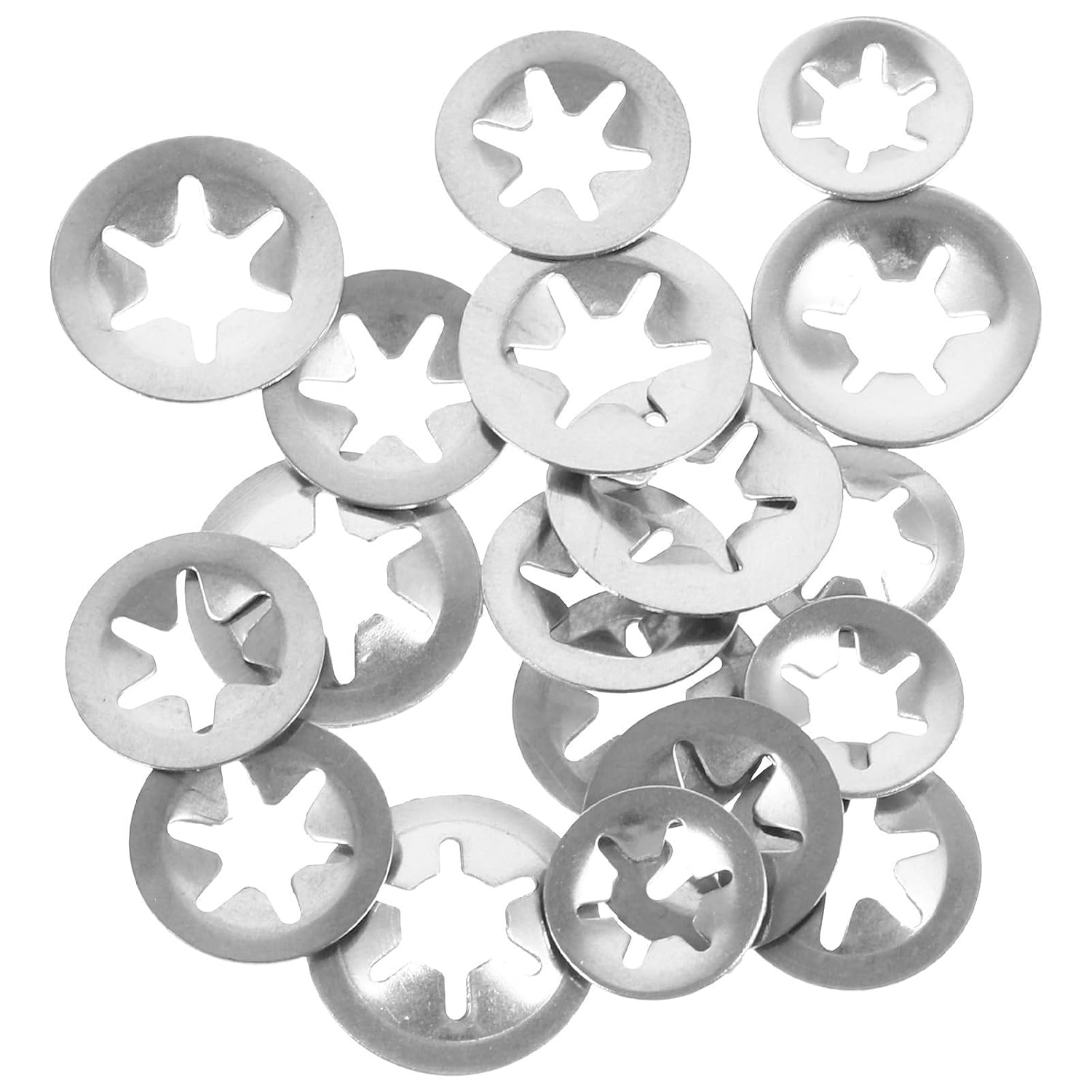 Stainless Steel Retaining Rings Compact and Easy to Store for Bearings 30pcs Sizes 5x12mm, 5x14mm, 6x16mm, for Machinery Equipment and Industrial Production