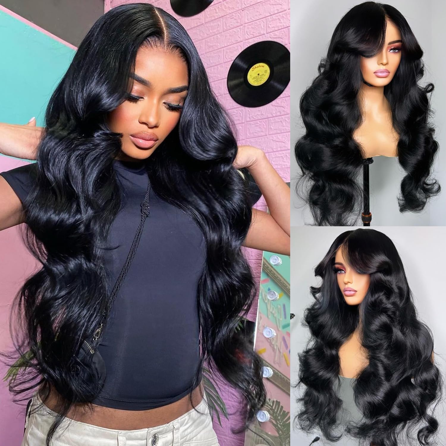 26 Inch Body Wave Lace Front Wigs Human Hair 13x4 HD 202% Density Lace Frontal Wig Pre Plucked with Baby Hair - Image 2