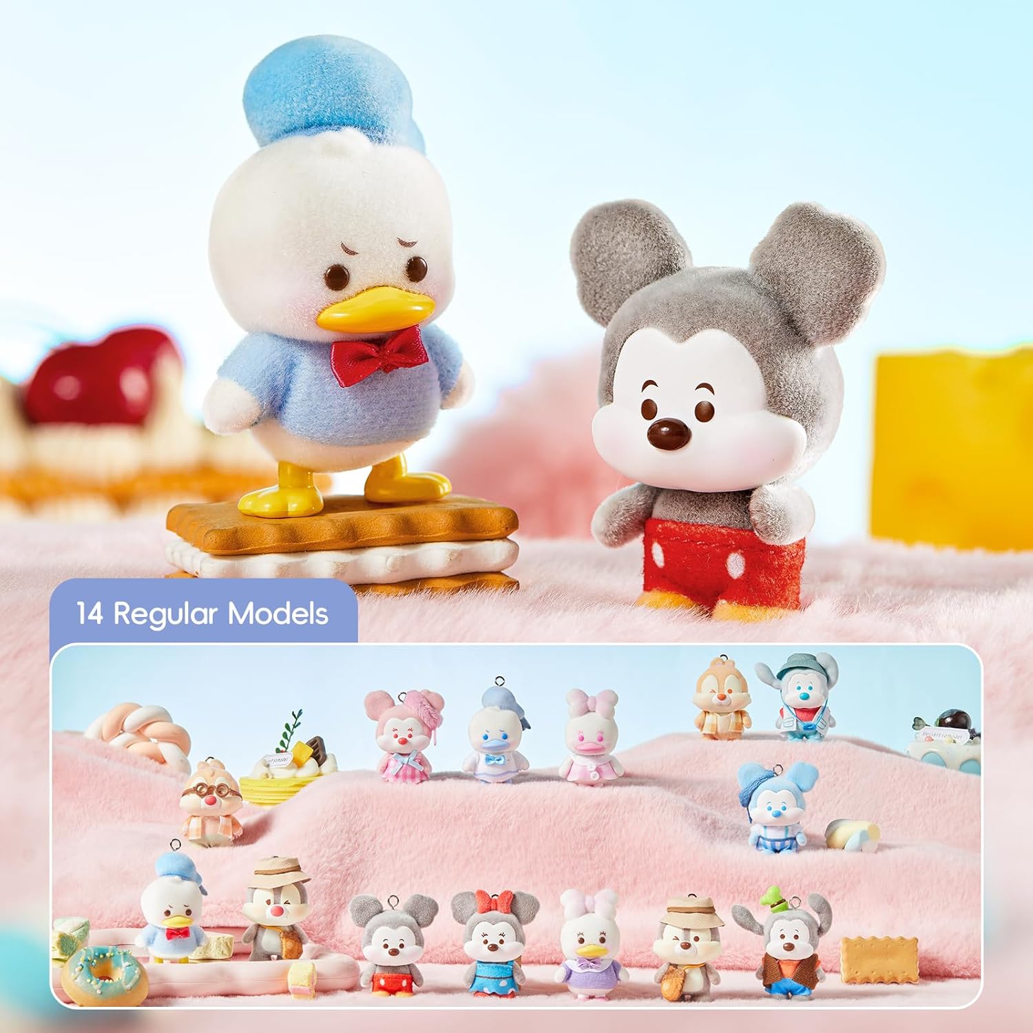 Disney Mickey Mouse Family Cha Cha Series Plush Keychain Blind Box, Bags Mobile Phone Charms, Home Decor Birthday Gifts