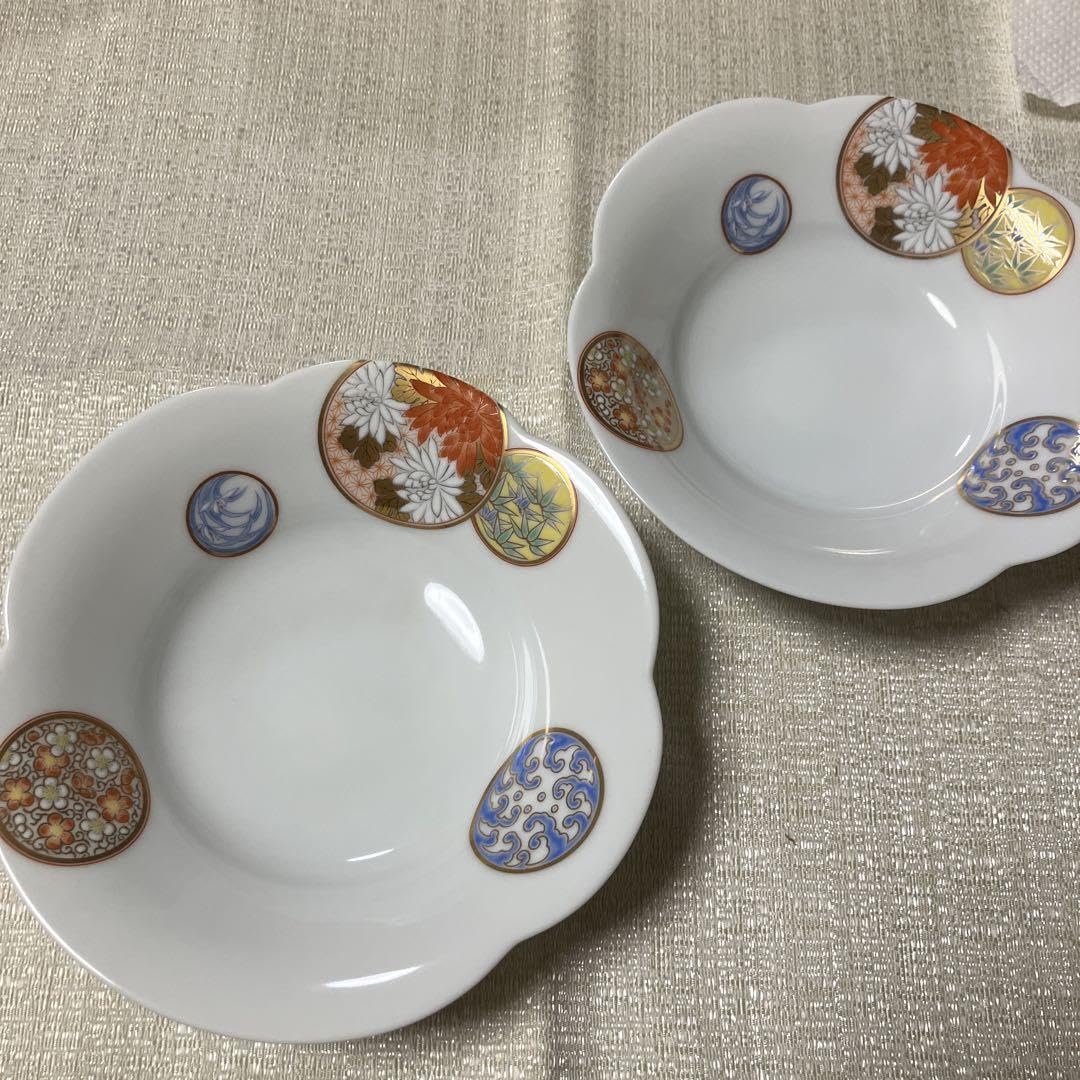 Amazon.co.jp: 深川製磁 プチアントレ 寿赤絵 2枚 セット ホビー