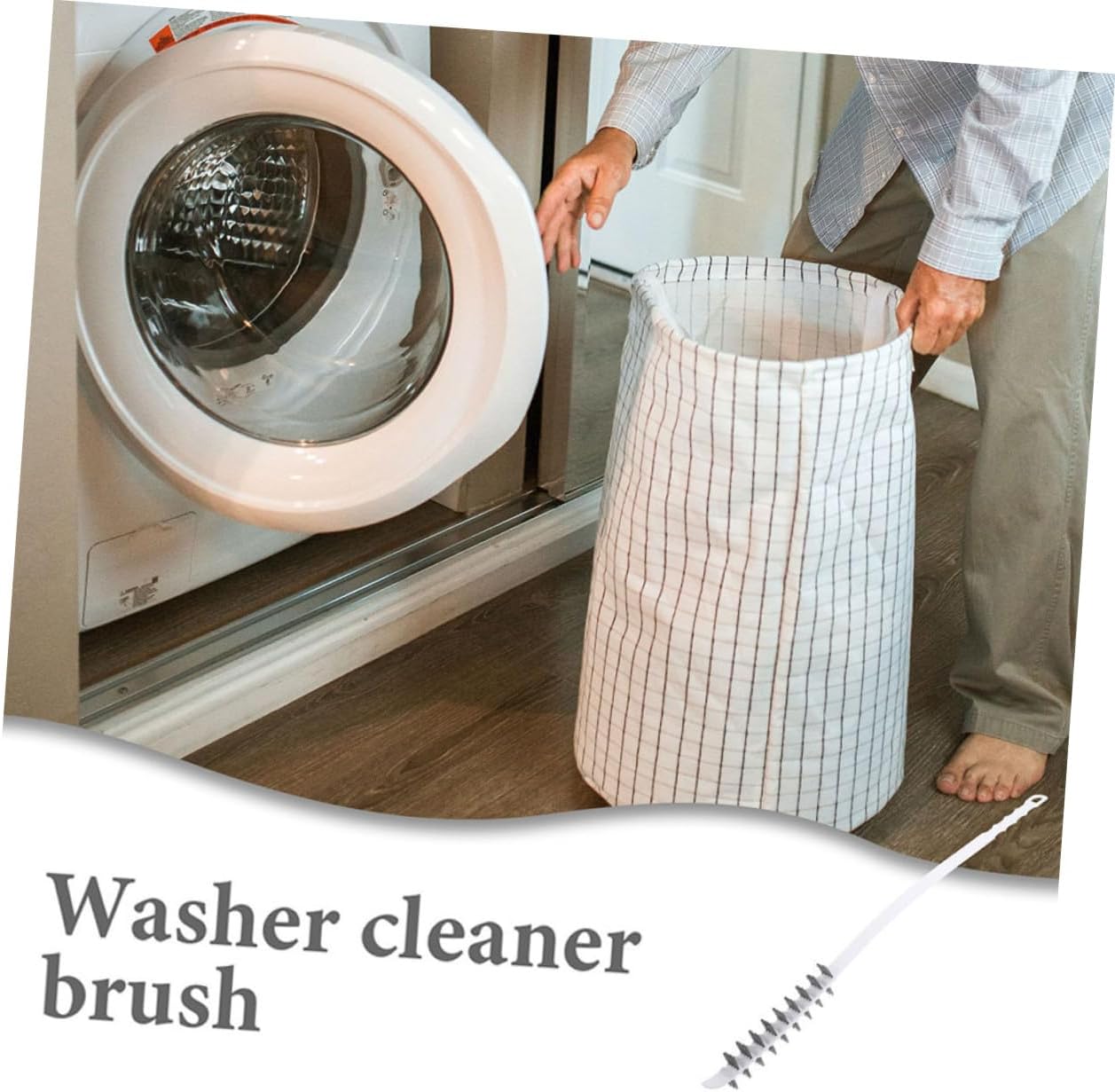 2pcs Long Pipe Brush Washing Machine Cleaner Brush for Dryer Vent and Laundry