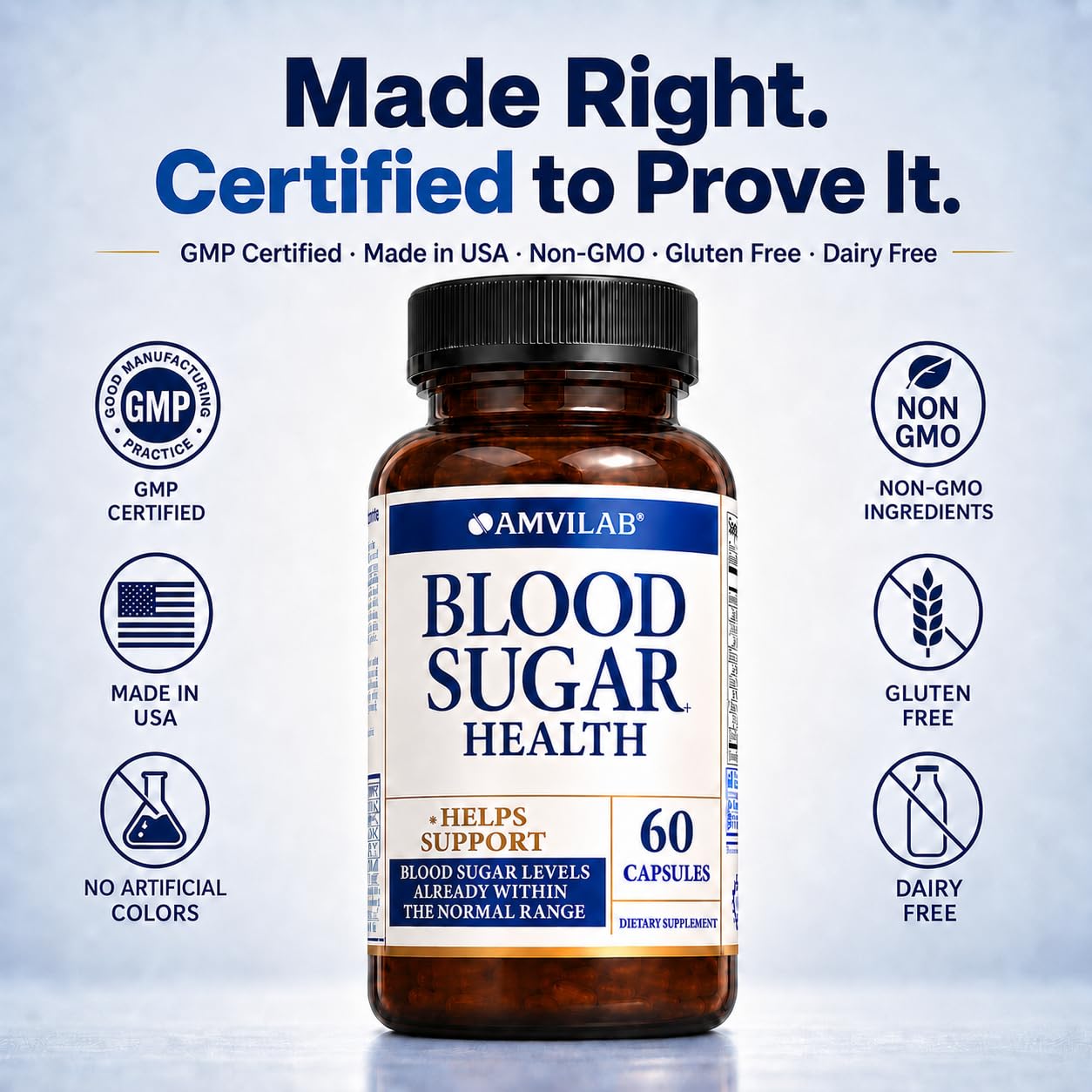 Blood Sugar Health, Supports Blood Sugar Levels, 60 Capsules — Amazon image 8