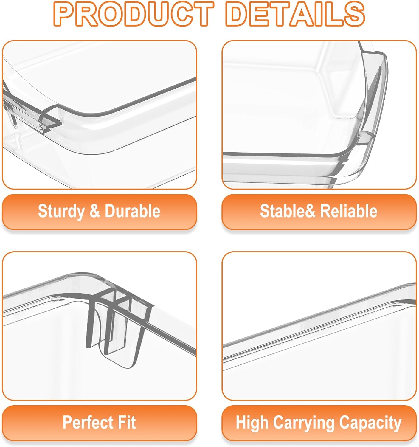 [2 PACK] UPGRADED W10803530 Refrigerator Door Shelf Replacement Compatible with Whirlpool Maytag Refrigerator Door Shelf WRT311FZDW00 WRT311FZDM00 Door Shelf, Replace W10582649 AP5982593 Door Bin