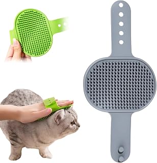 2026 New Cat Self Groomer Brush Adjustable Silicone Brush, Grooming Strap Pad for Cats, Multifunctional Cats Combs Massager Tree Furniture Sofa Chair Legs (B)