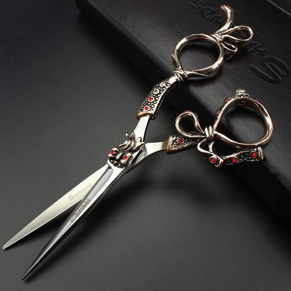 5.5 Zoll Friseur Scheren Set Salon Equipment Werkzeug | Edelstahl Salon Schere，Ergonomische Griffkonstruktion, ermüdungsfreies Arbeiten bei langem Gebrauc