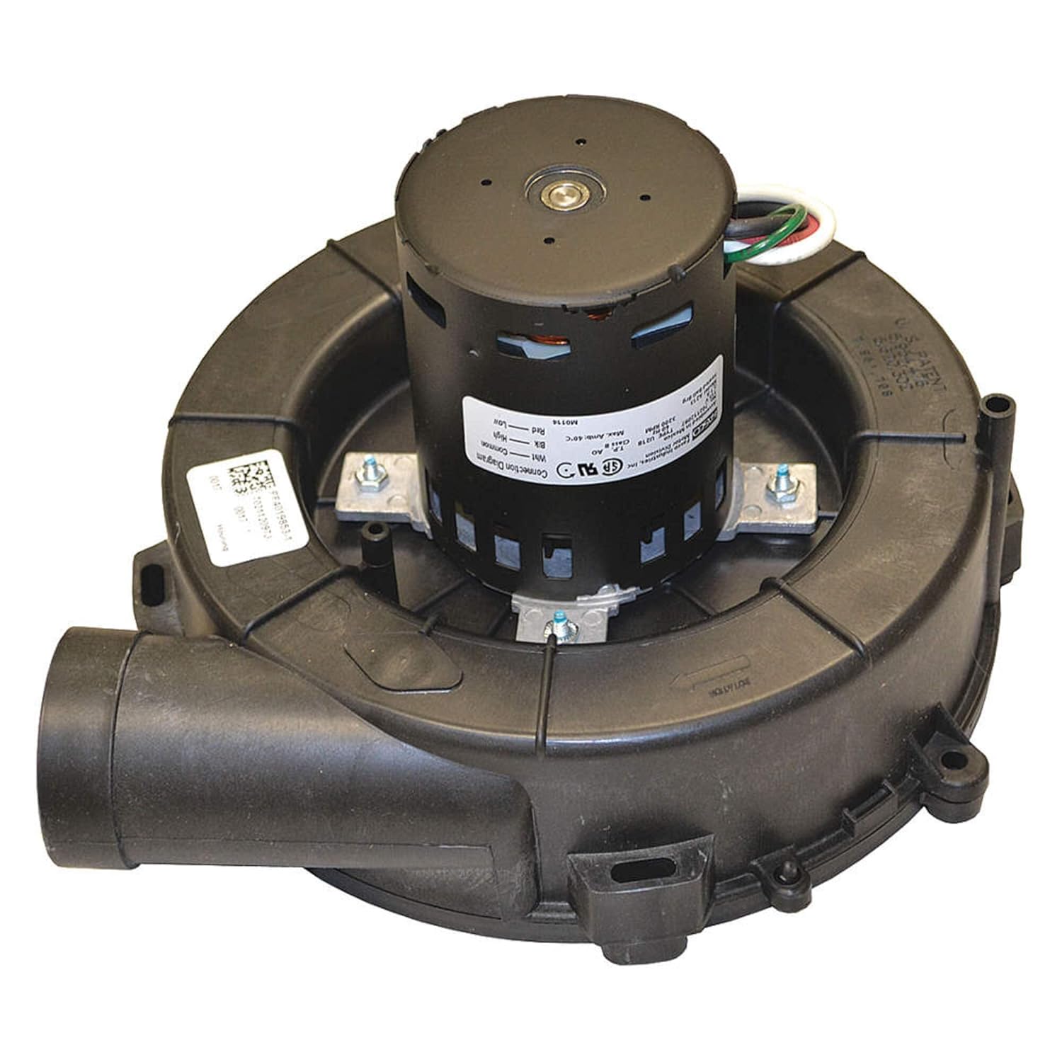 Fasco A213 3.3" Frame Shaded Pole OEM Replacement Specific Purpose Blower with Ball Bearing, 1/25HP, 3200rpm, 115V, 60Hz, 2.1 amps
