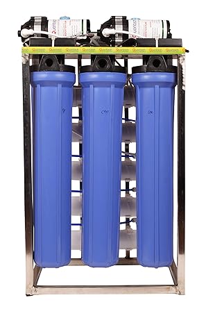 Quantech 50 LPH Commercial UV + RO Water Purifier Plant 50 Litre Per hour Stainless Steel with Auto Shut off and 50 LPH UV RO With Auto Shut And TDS Adjuster