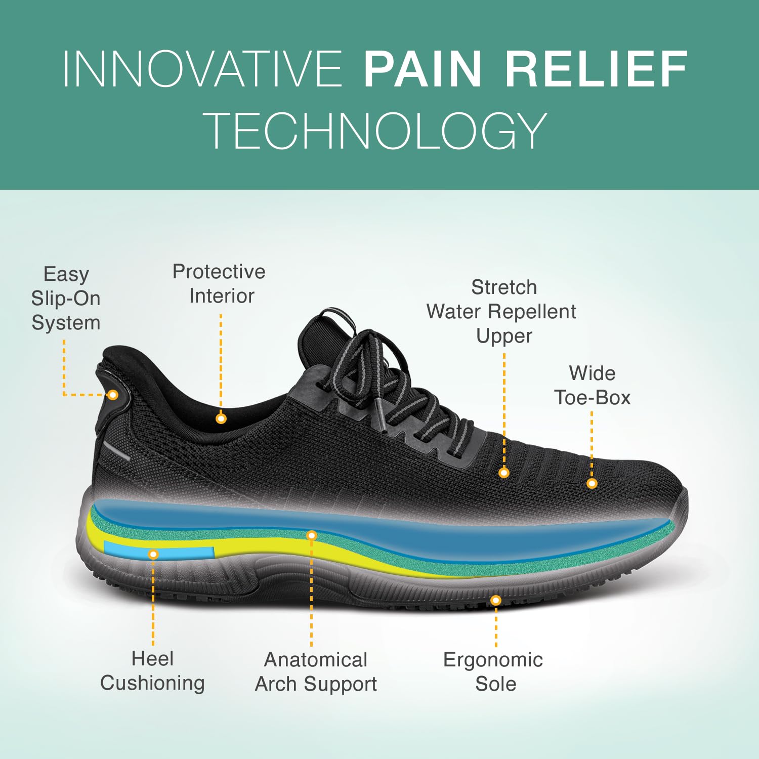 Orthofeet Kita, Zapatos Deportivos para Interiores y Exteriores Mujer