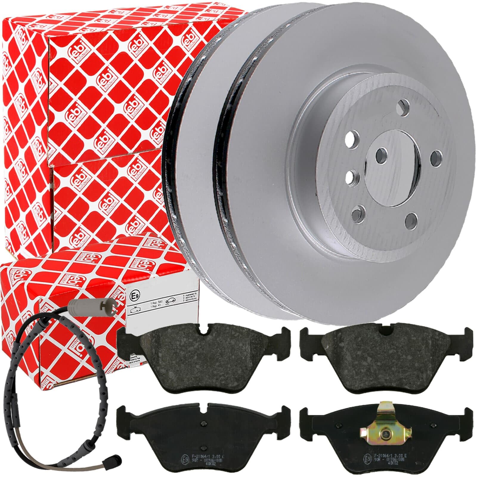Febi Bremsscheiben Ø325mm + Beläge + Wk vorne | 24794 + 16442 + Wk Kompatibel mit X3 (E83)