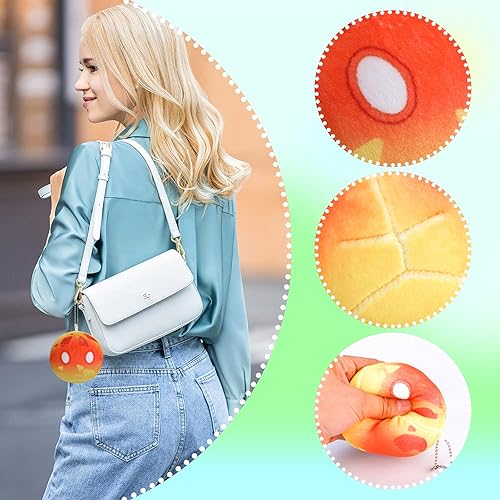 Miniatura 3 de Genshin Impact - Llaveros de felpa de 39 pulgadas muñeco de peluche suave para los fanáticos del juego paquete de 4 01