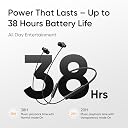 realme Buds Wireless 5 ANC in Ear Bluetooth Headphones,50dB ANC, 13.6mm Dynamic Bass Driver,360° Spatial Audio,45ms Low Latency,Upto 38hrs Playback,IP55 Rating,Dual Device Connection (Midnight Black) gallery image