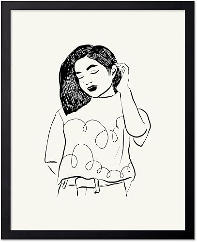 Miniatura 50 de Poster Master Póster de Groovy Woman – Impresión retro de moda – Arte de línea – Arte minimalista – Arte moderno – Arte abstracto – Arte en blanco y