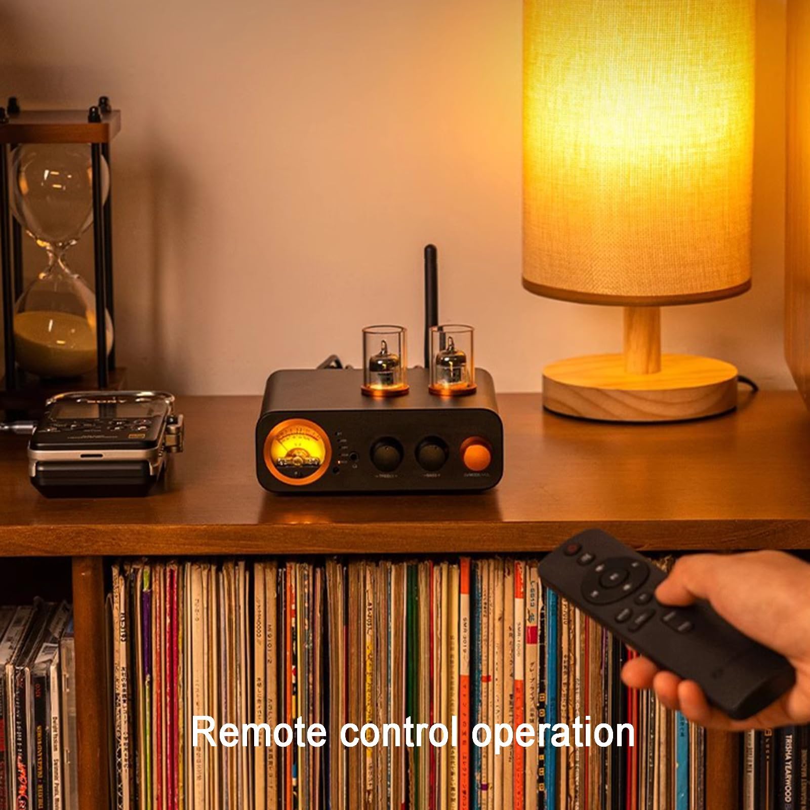 Amplificador integrado de tubo con Bluetooth, múltiples entradas y control remoto para altavoces pasivos domésticos