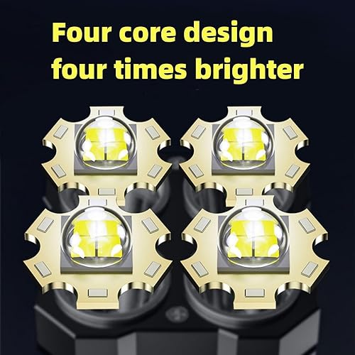 Miniatura 8 de Fufafayo Nueve luces en una linterna al aire libre, linterna LED 4 piezas, linternas LED recargables, linterna pequeña, ofertas, linterna potente