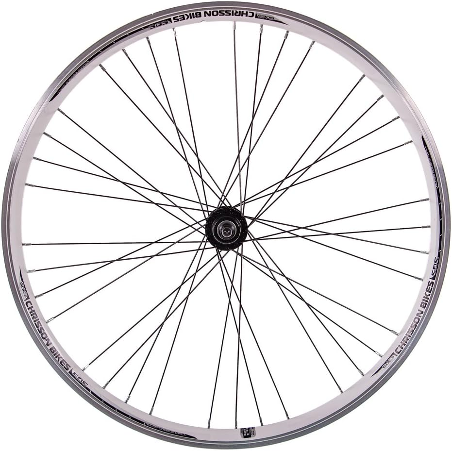 'CHRISSON 57-559 A095 26 ETRTO Front Bike Wheel Alloy Hollow 4x9 White Top