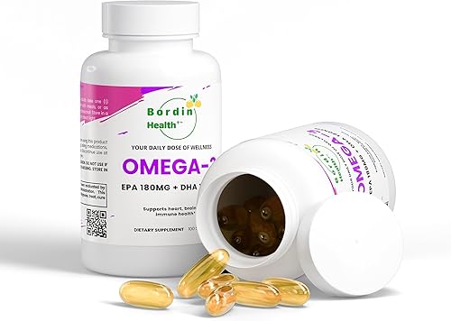 Miniatura 2 de Aceite de pescado de triple fuerza Omega-3 de primera calidad, 1000 mg – Grado premium EPA 180 mg DHA 120 mg – Pescado de mar profundo capturado