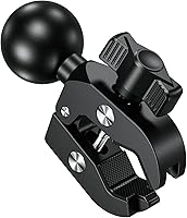 Vista 6 de BRCOVAN Base de montaje de abrazadera de bola de 1.5 pulgadas con garra dura de aleación de aluminio, ajuste de riel de manillar de 0.5 a 1.75