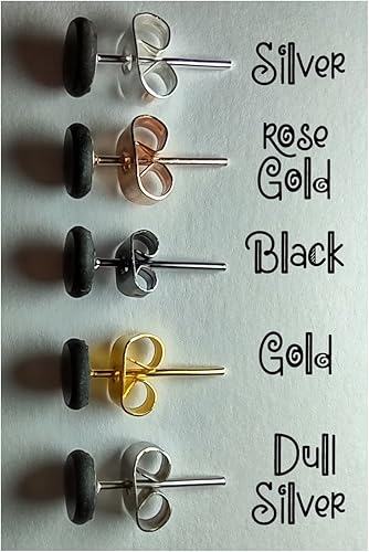 Miniatura 7 de Aretes simples de diente de tiburón para hombresmujeresniños de resina polimérica a base de plantas (joyería vegana)