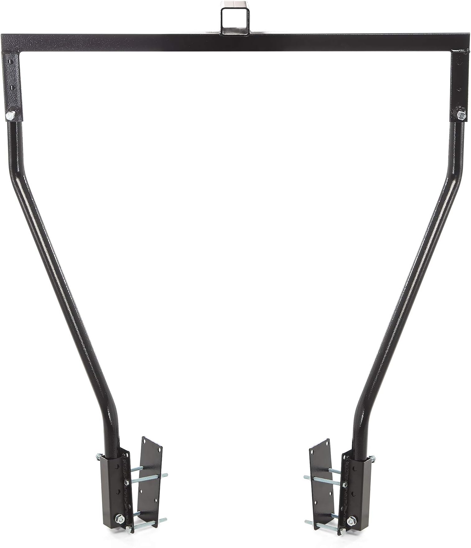 RV Trailer Tongue Bike Bunk Carrier Camper Rack Mount with Standard 2-inch Hitch Receiver Adaptor - Cargo Carrying System