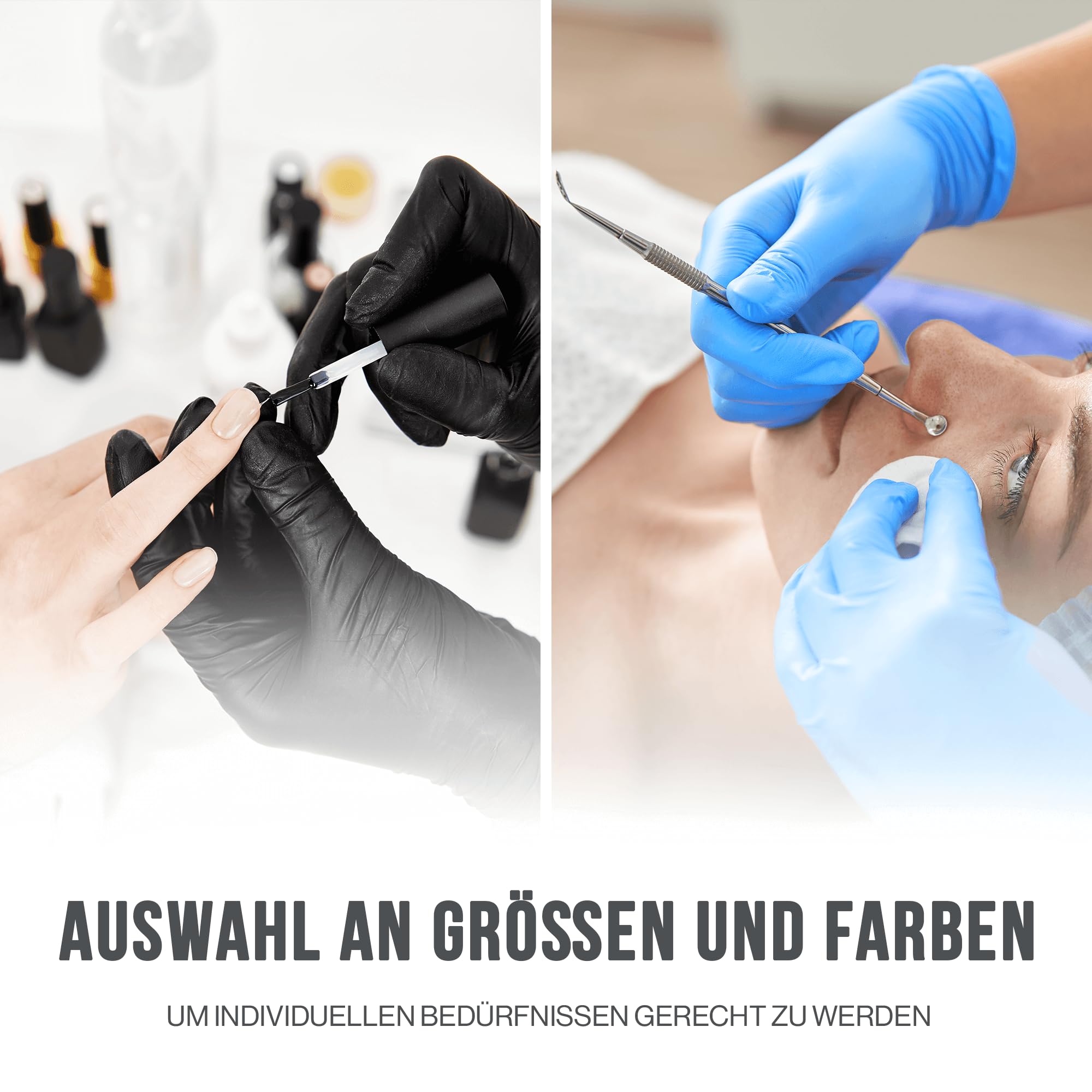 IEA Medical Einweghandschuhe schwarz M, 100 Stück – Nitrilhandschuhe puderfrei, latexfrei & lebensmittelecht | reißfeste Untersuchungshandschuhe (EN 455, EN 374, AQL 1,5) | Einmalhandschuhe