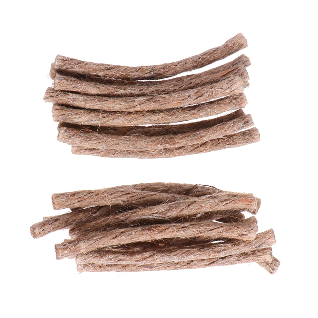 KONTONTY 30Pcs Cord Fire Starters Lightweight Survival Wicks for Camping Emergency Fire Pit Starter Reliable Long Burning Wick Lighter for Outdoor Cooking and