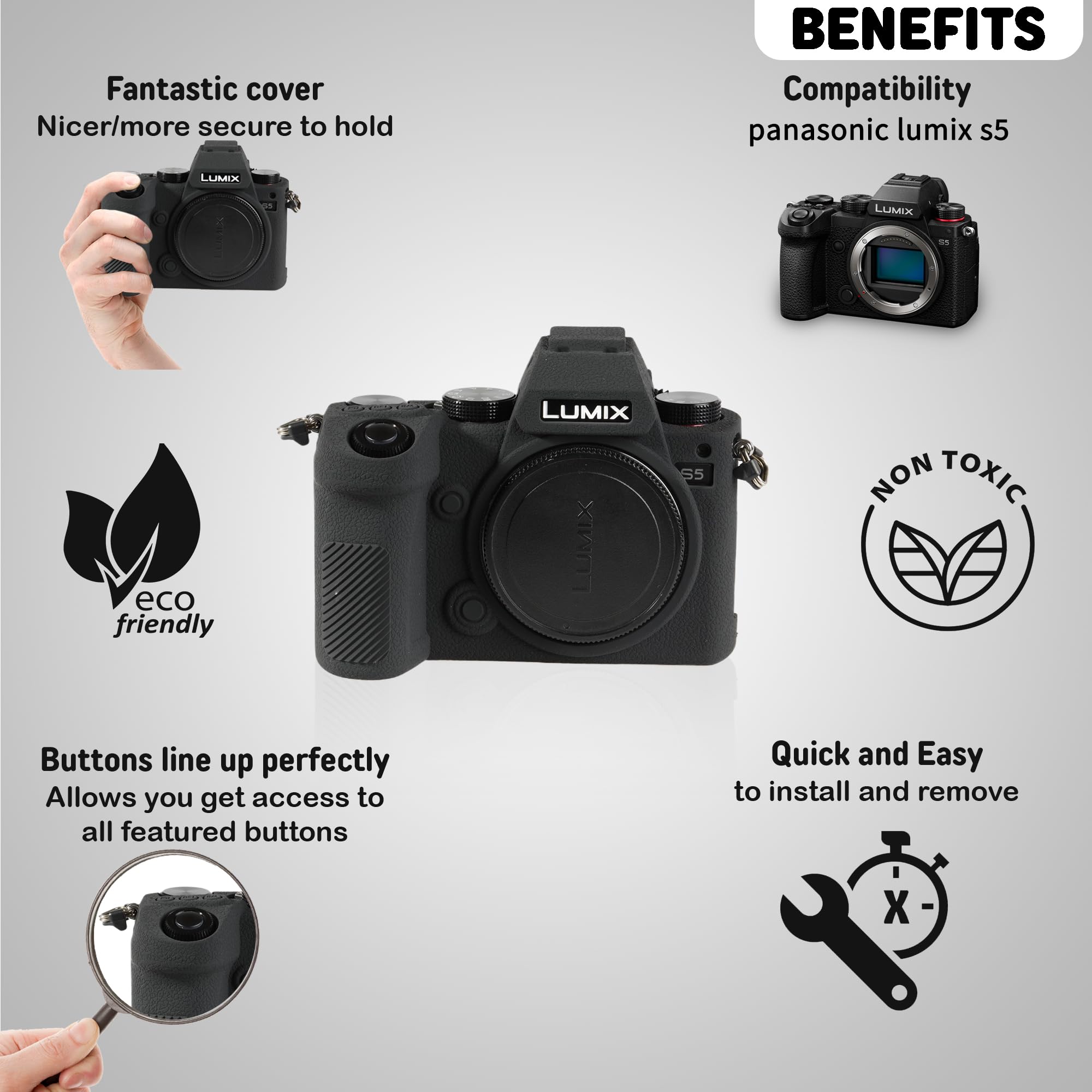 Amazon.com : STSEETOP Camera Case for Panasonic Lumix S5